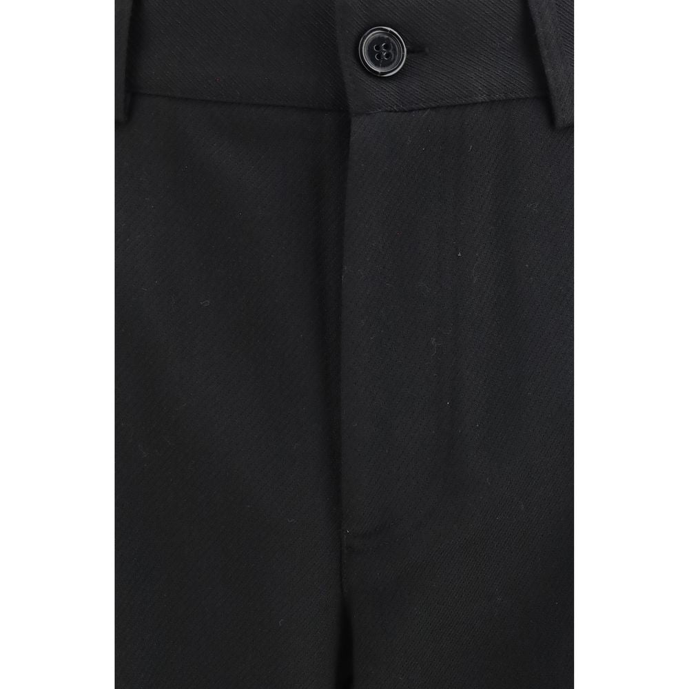 SÉFR Oktai Black Polyester Casual Pants for Men