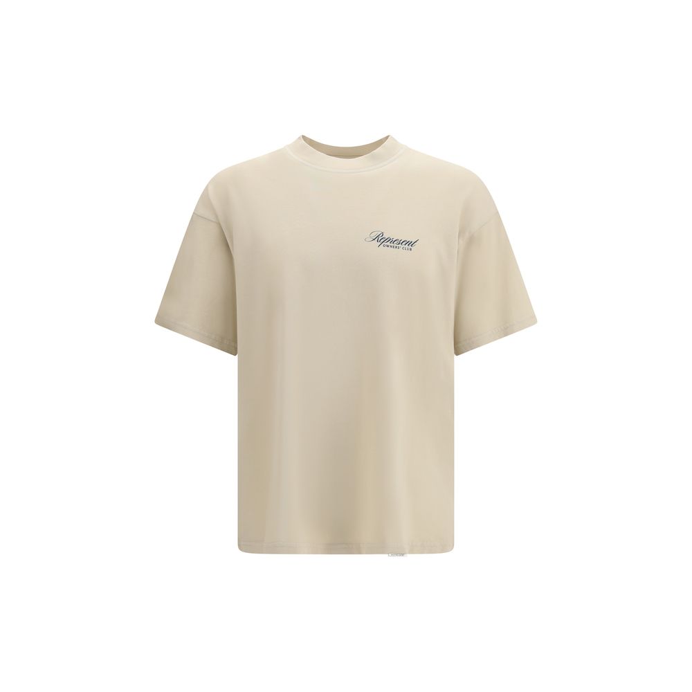 Represent Beige Cotton Sweatshirt - Minimalist Style