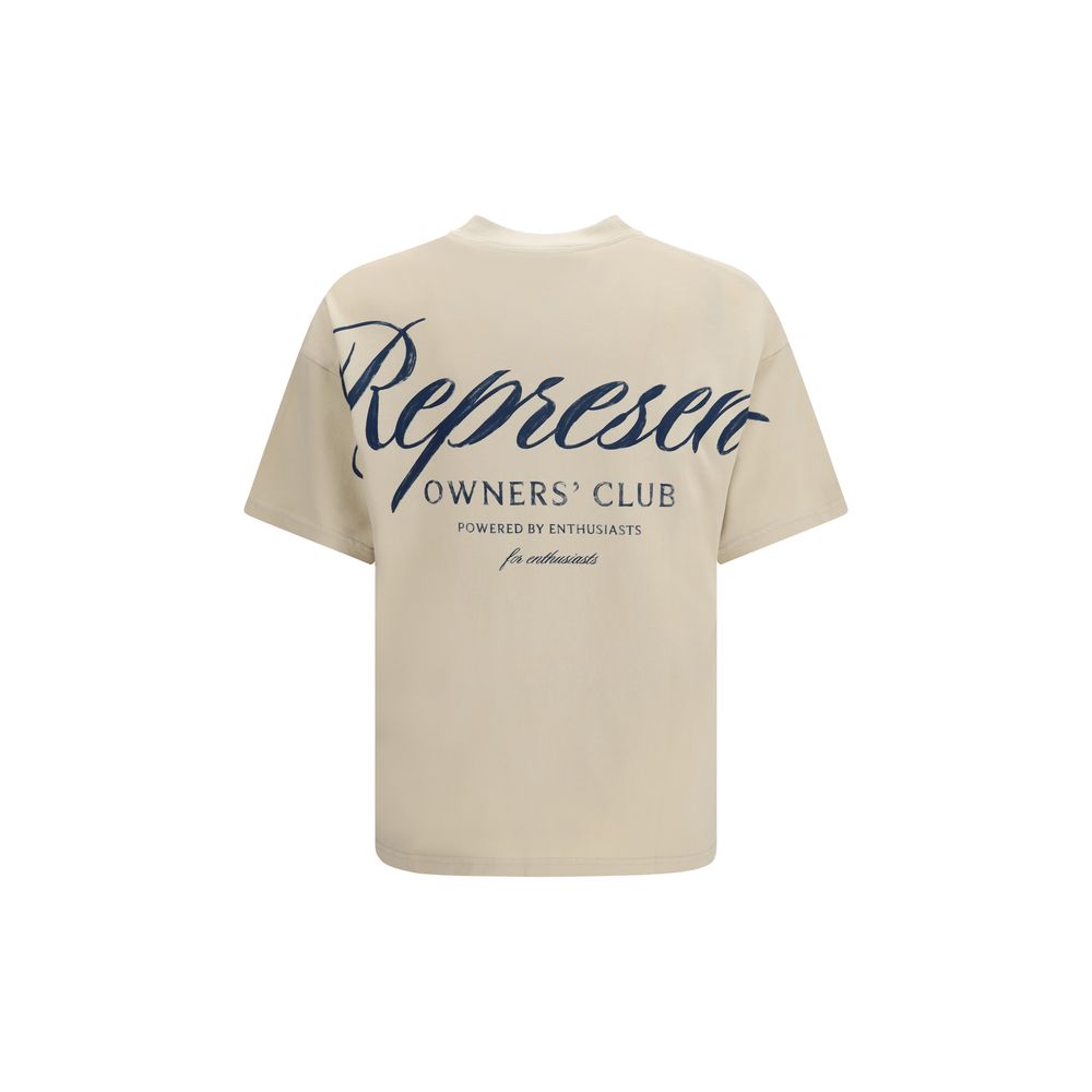 Represent Beige Cotton Sweatshirt - Minimalist Style