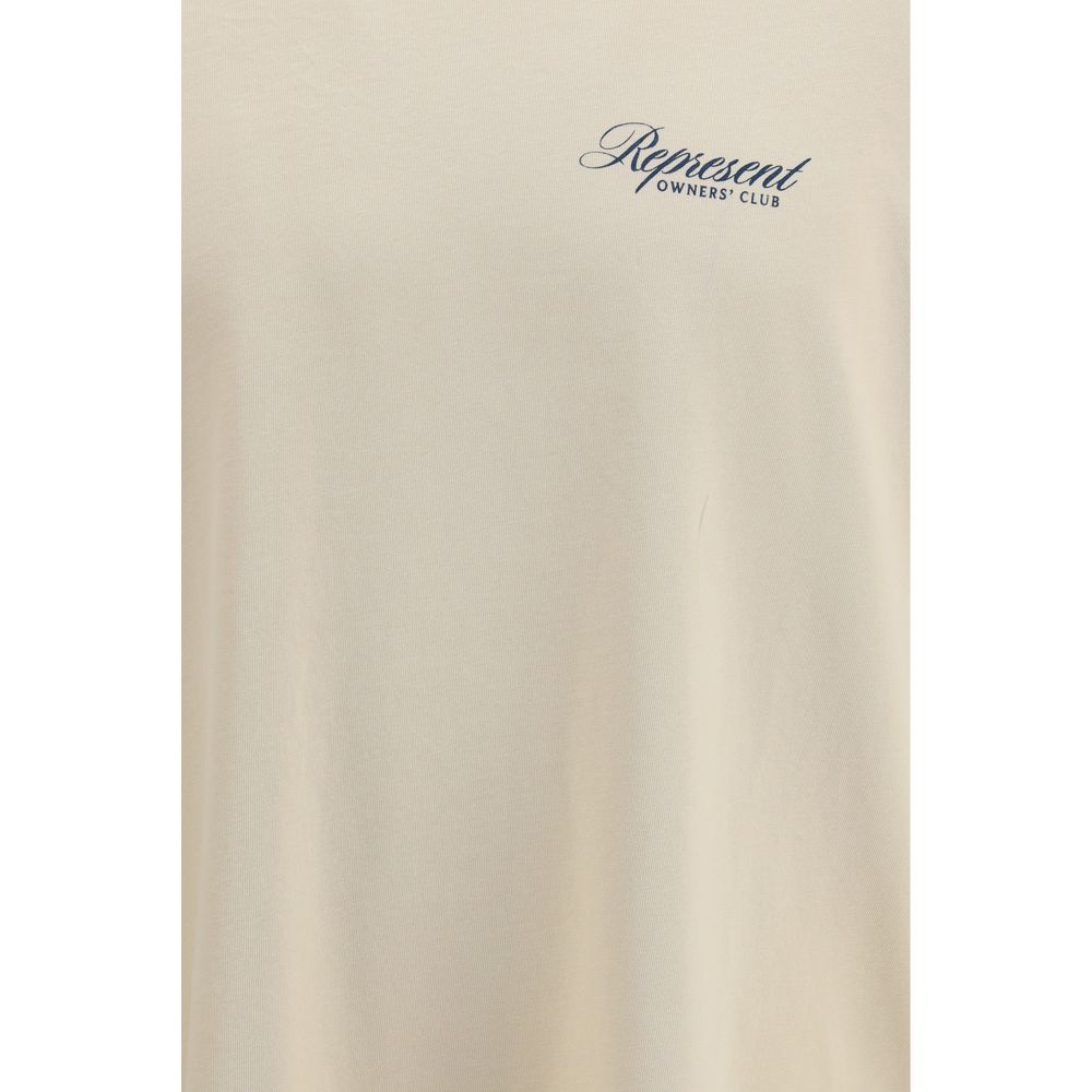 Represent Beige Cotton Sweatshirt - Minimalist Style