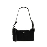 Sac à bandoulière en cuir suédé noir Vivienne Westwood Emma