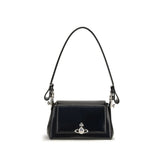 Vivienne Westwood Black Calf Leather Bos Taurus Handbag