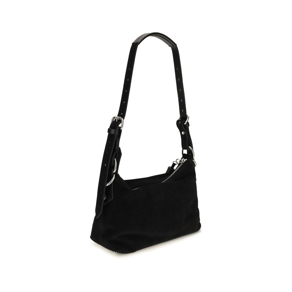 Sac à bandoulière en cuir suédé noir Vivienne Westwood Emma