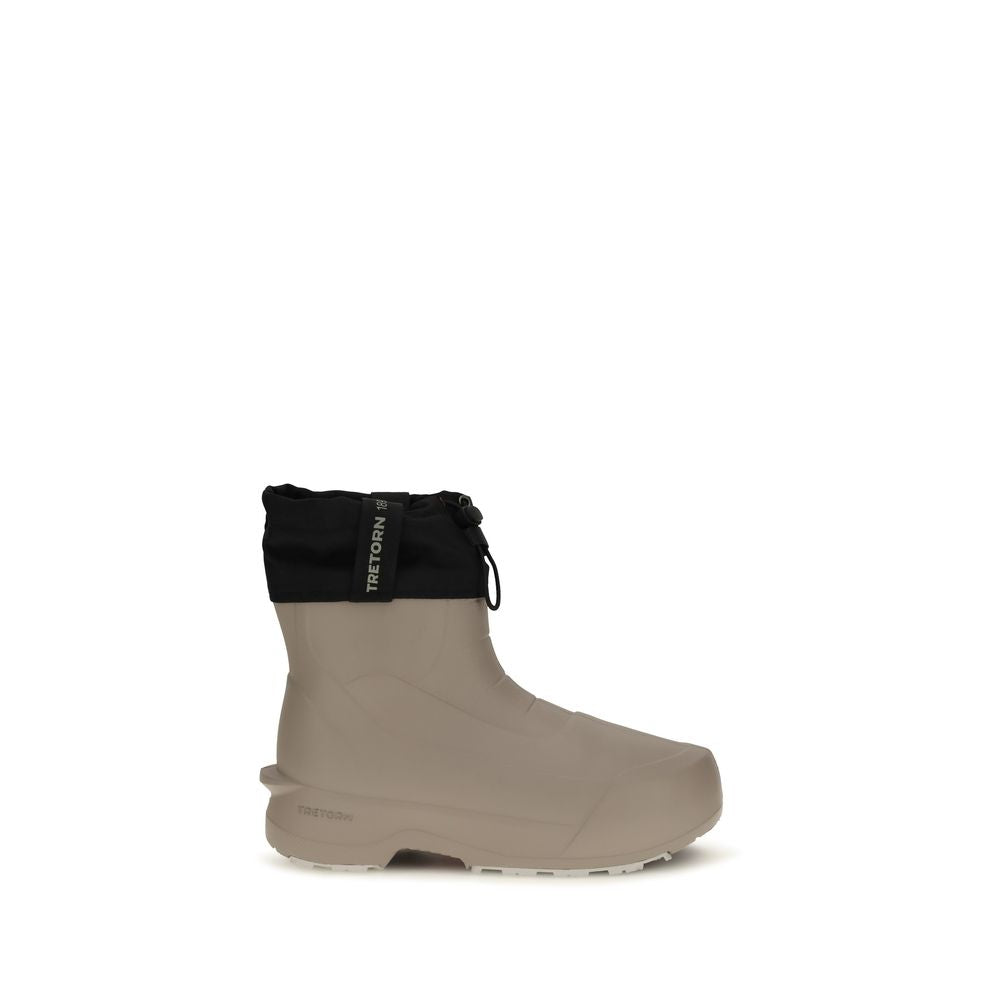 TRETORN Nalo Beige Rubber Ankle Boots for Winter Comfort