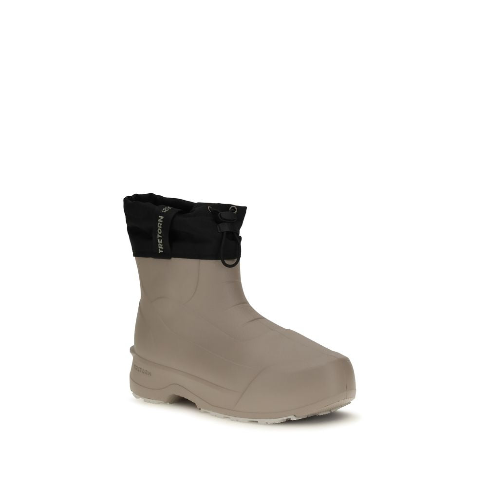 TRETORN Nalo Beige Rubber Ankle Boots for Winter Comfort