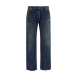The Row Dinni Blue Cotton Relaxed Fit Jeans for Women