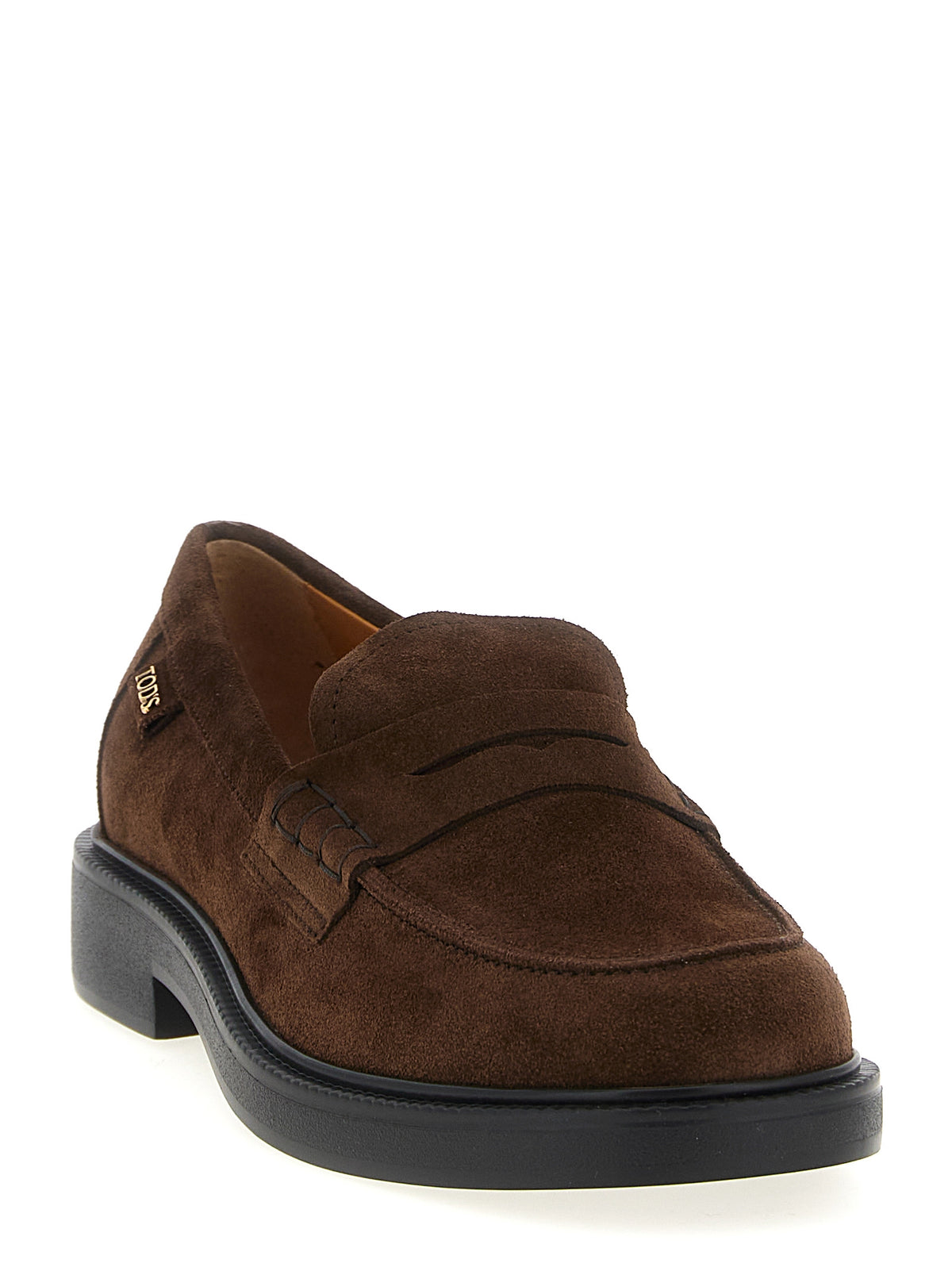 Tod's Brown Calfskin Slip-On Loafers - Gomma 20L