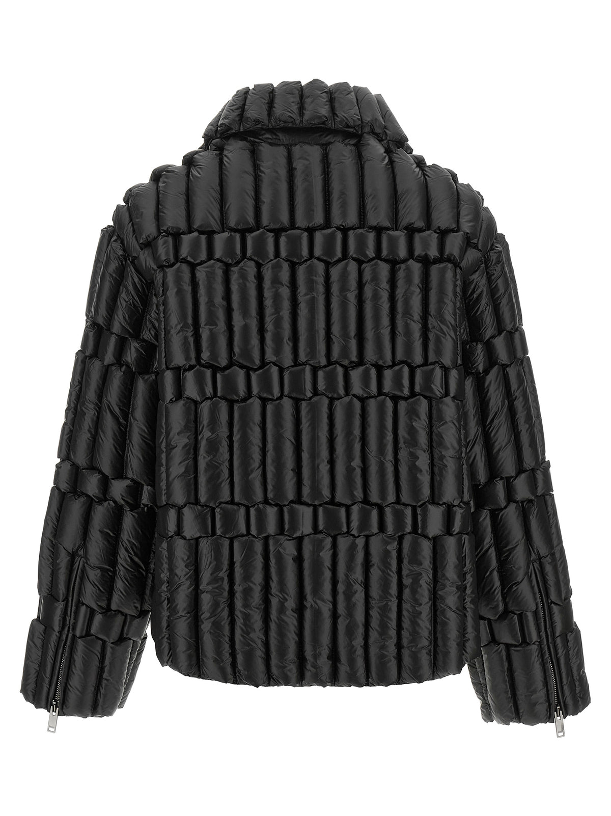 RAXXY Black Nylon Biker Jacket
