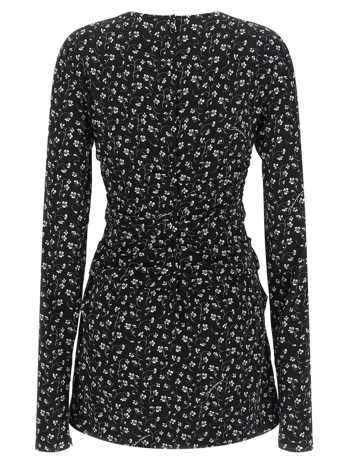 Dolce & Gabbana Black Silk Short Dress