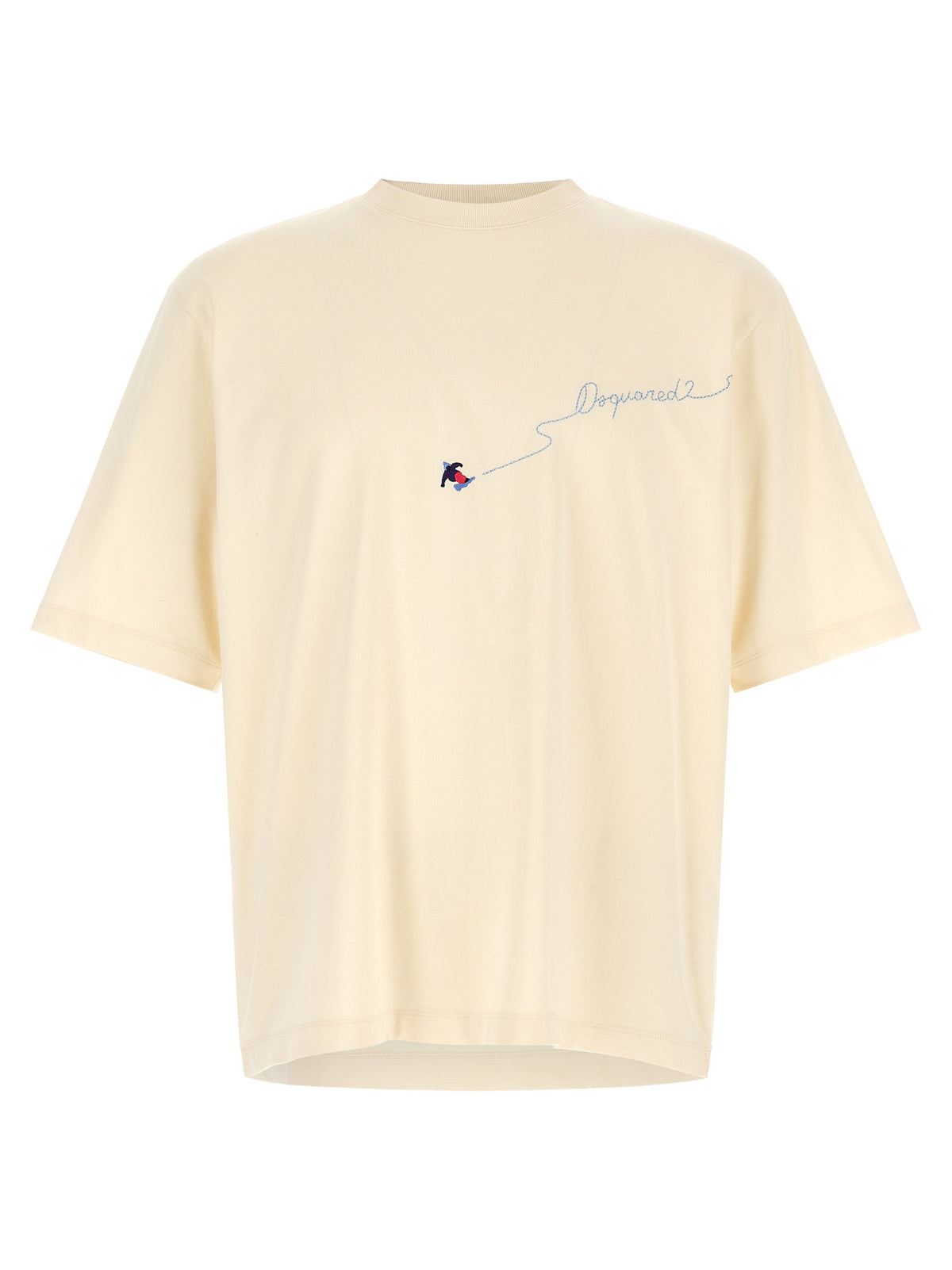Dsquared² White Cotton T-Shirt - Snowy Dream Collection