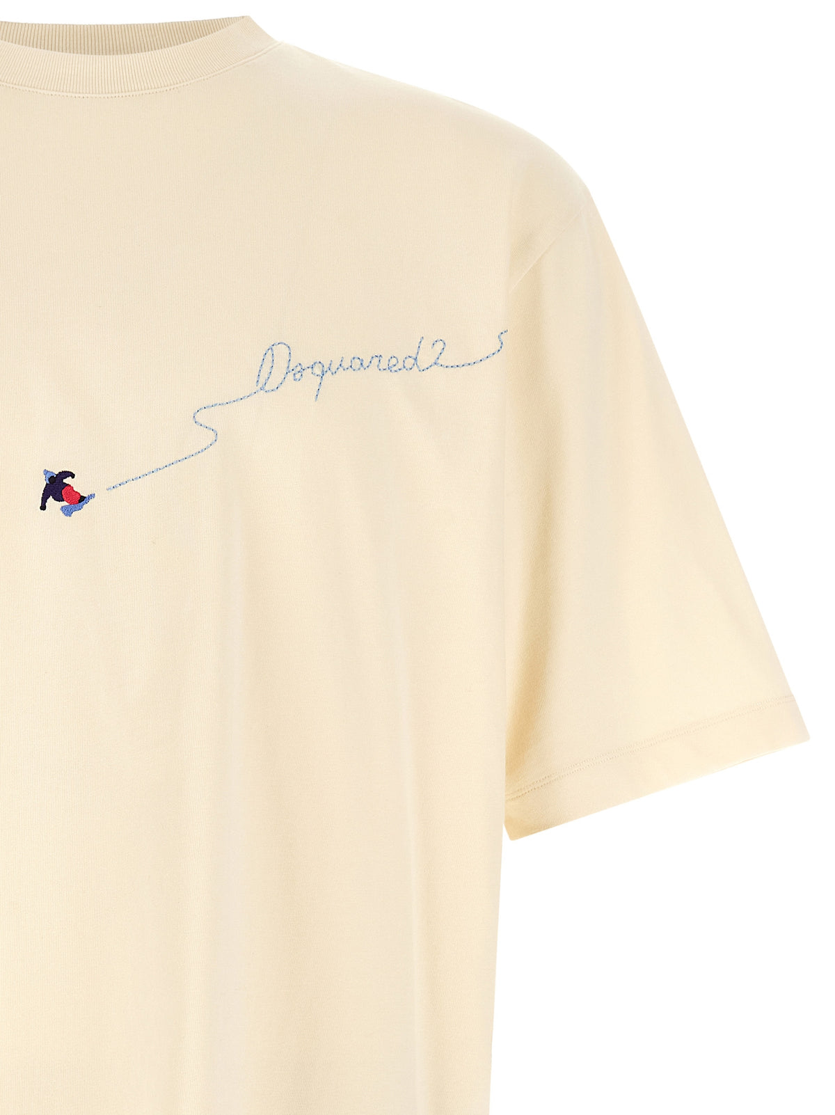 Dsquared² White Cotton T-Shirt - Snowy Dream Collection
