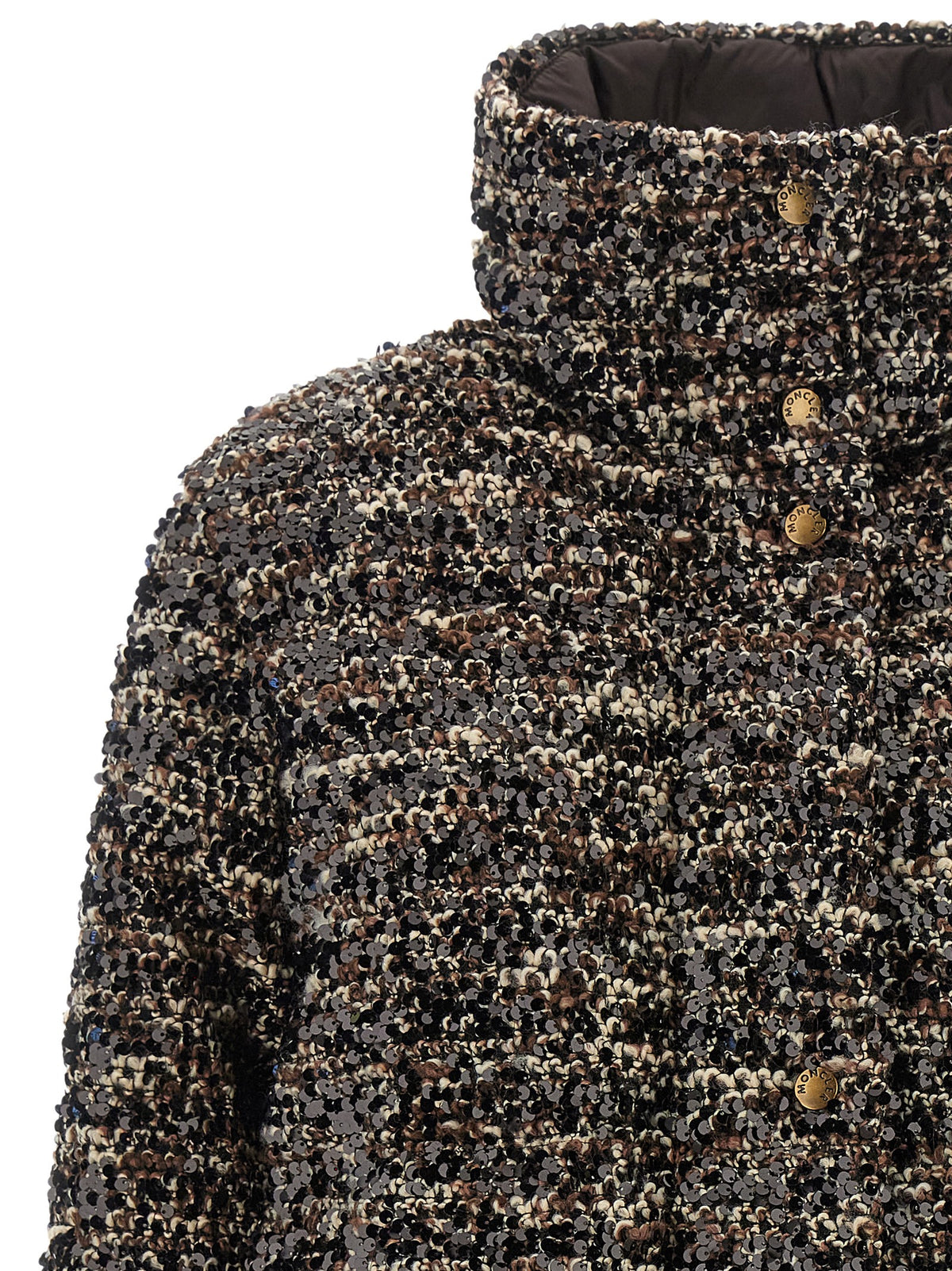 Moncler Brown Polyester Sleeveless Jacket