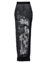 Rick Owens Black Nylon Mini Skirt