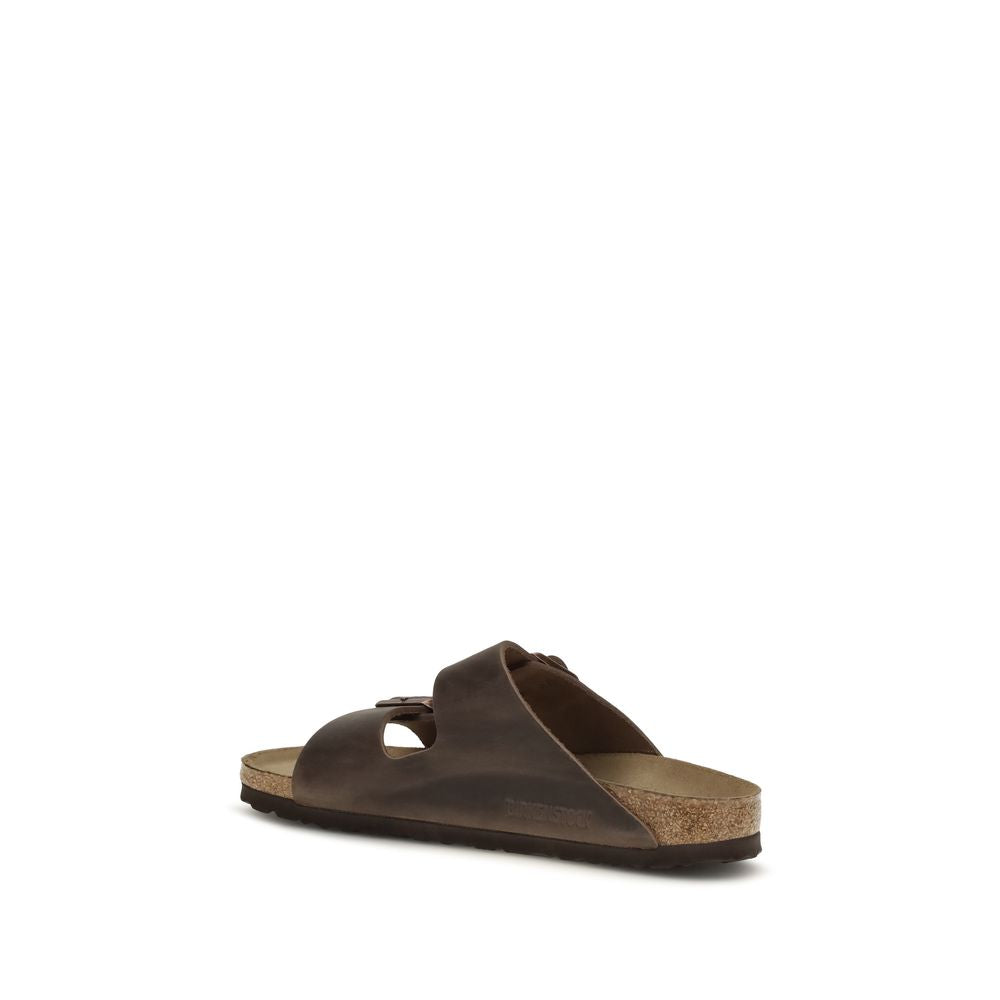 BIRKENSTOCK 1774 Brown Nubuc Leather Flat Sandals