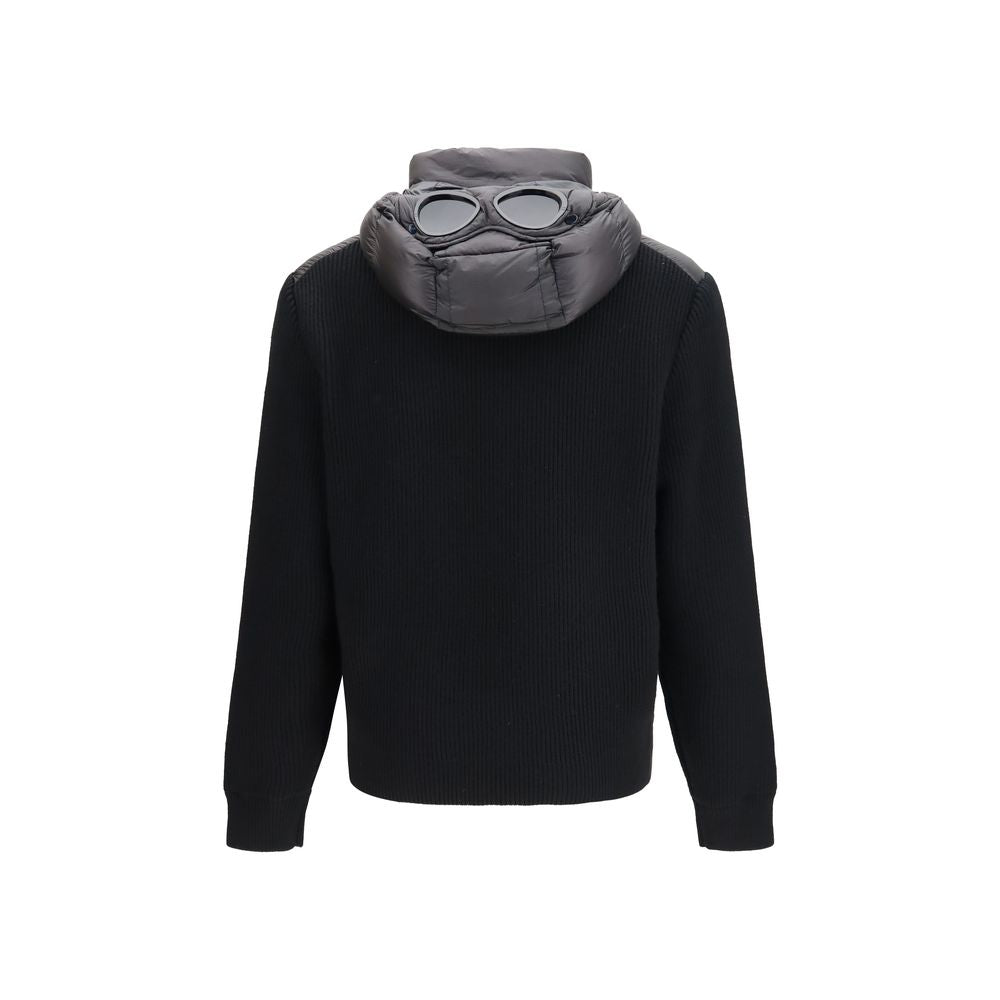 C.P. Company Black Wool Oves Aries Shell Jacket