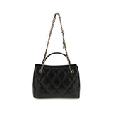 Tory Burch Black Calf Leather Bos Taurus Shoulder Bag