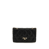 Tory Burch Black Lamb Ovis Aries Shoulder Bag