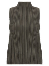 PLEATS PLEASE ISSEY MIYAKE Bicolor Polyester Blouse