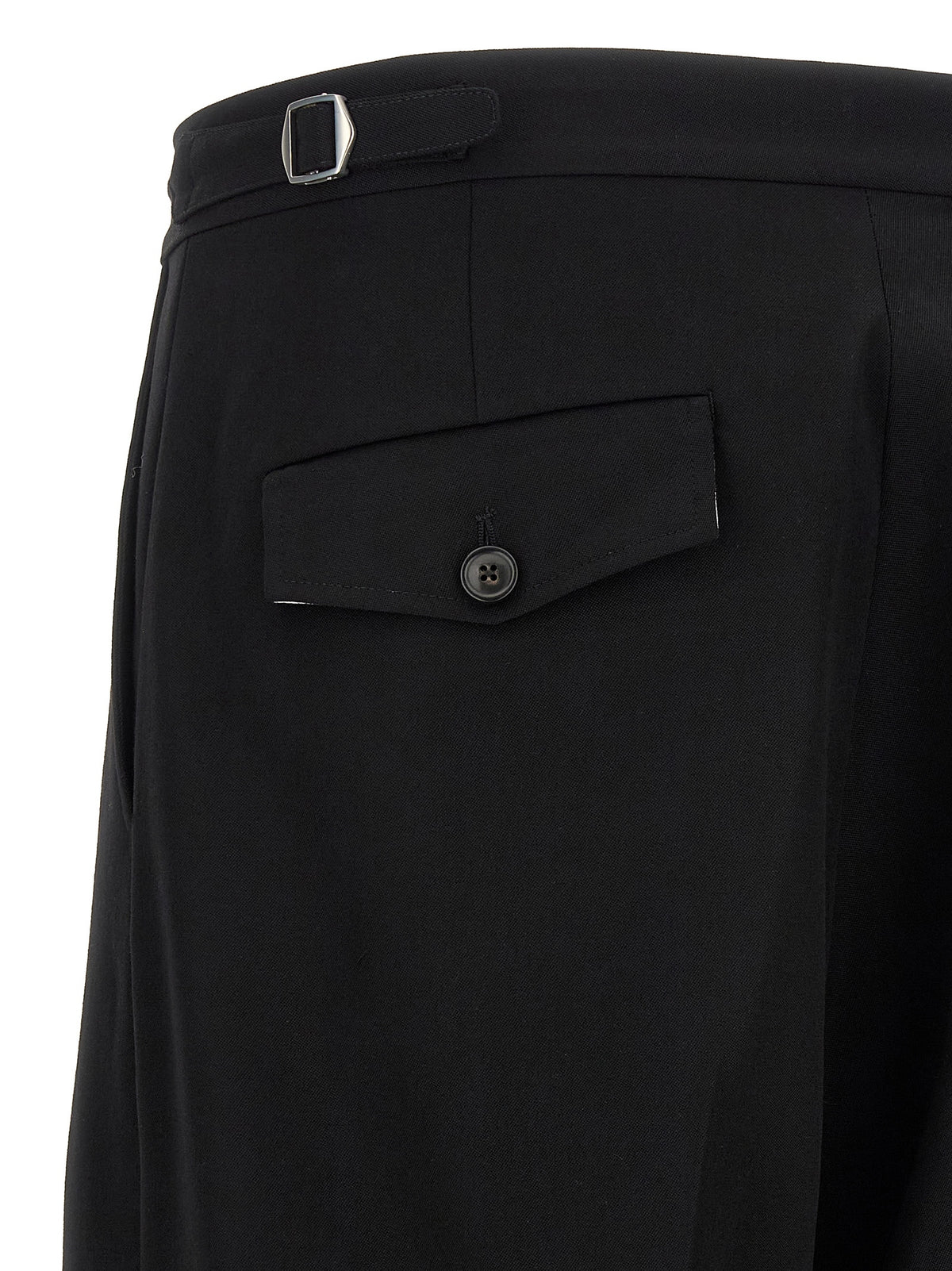 Namacheko Black Virgin Wool Dress Pants