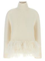 Fabiana Filippi White Virgin Wool Cardigan