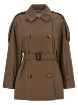 Max Mara Brown Cotton Coat