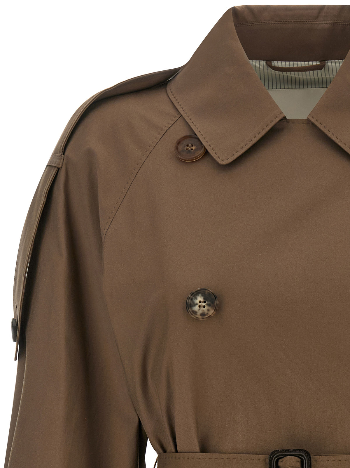 Max Mara Brown Cotton Coat