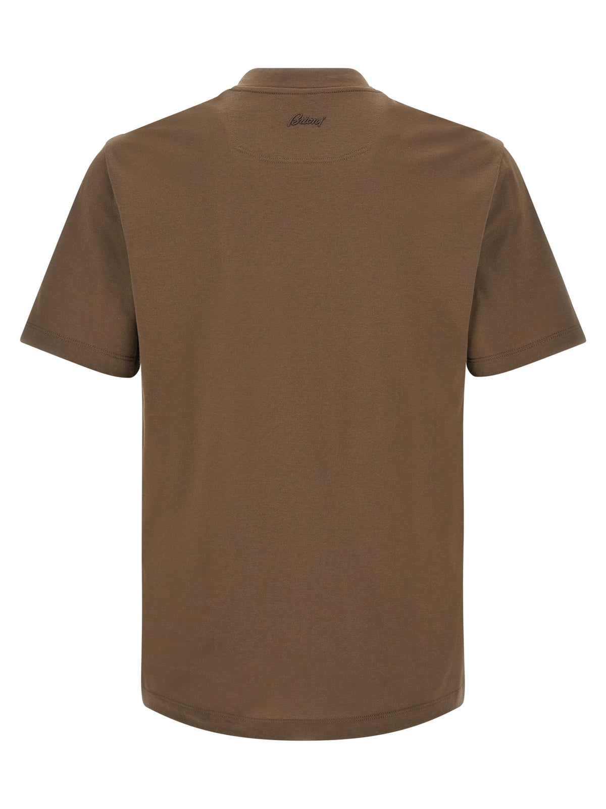 Brioni Brown Cotton T-Shirt