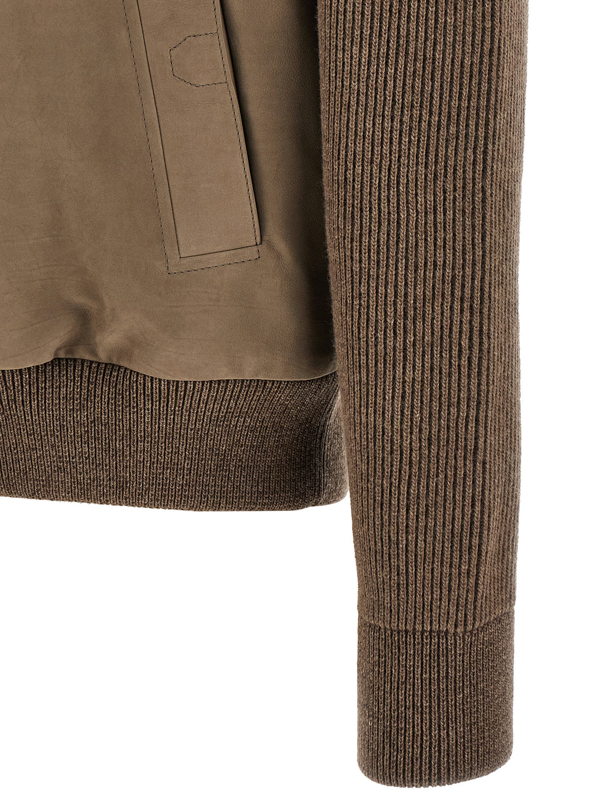 Brioni Brown Calfskin Leather Jacket