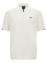Hugo Boss White Cotton Polo Shirt