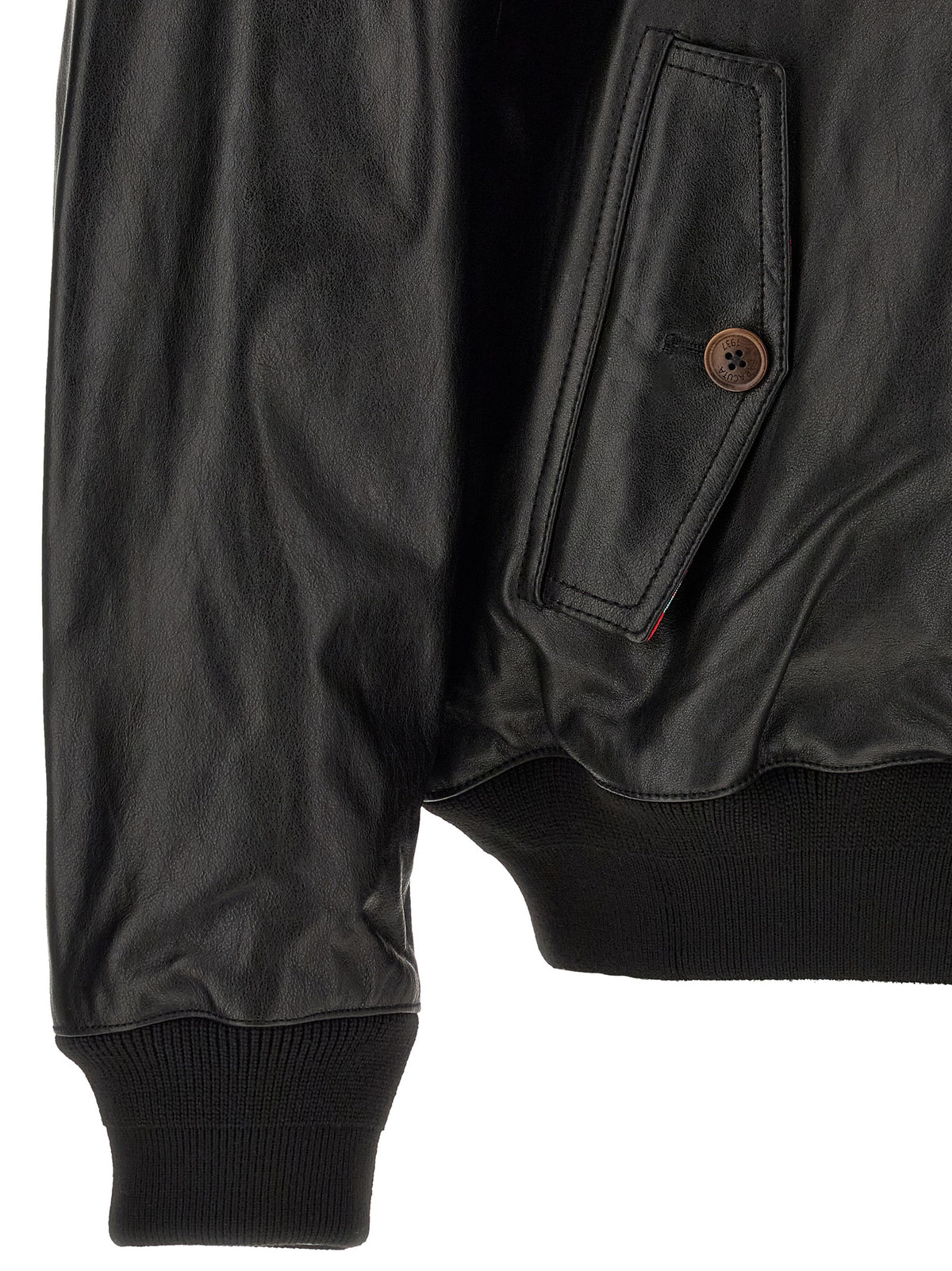 Baracuta Black Cowhide Leather Jacket
