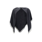 Ganni Gray Wool Oves Aries Scarf
