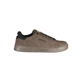 Gas Brown Polyurethane Mens Sneaker