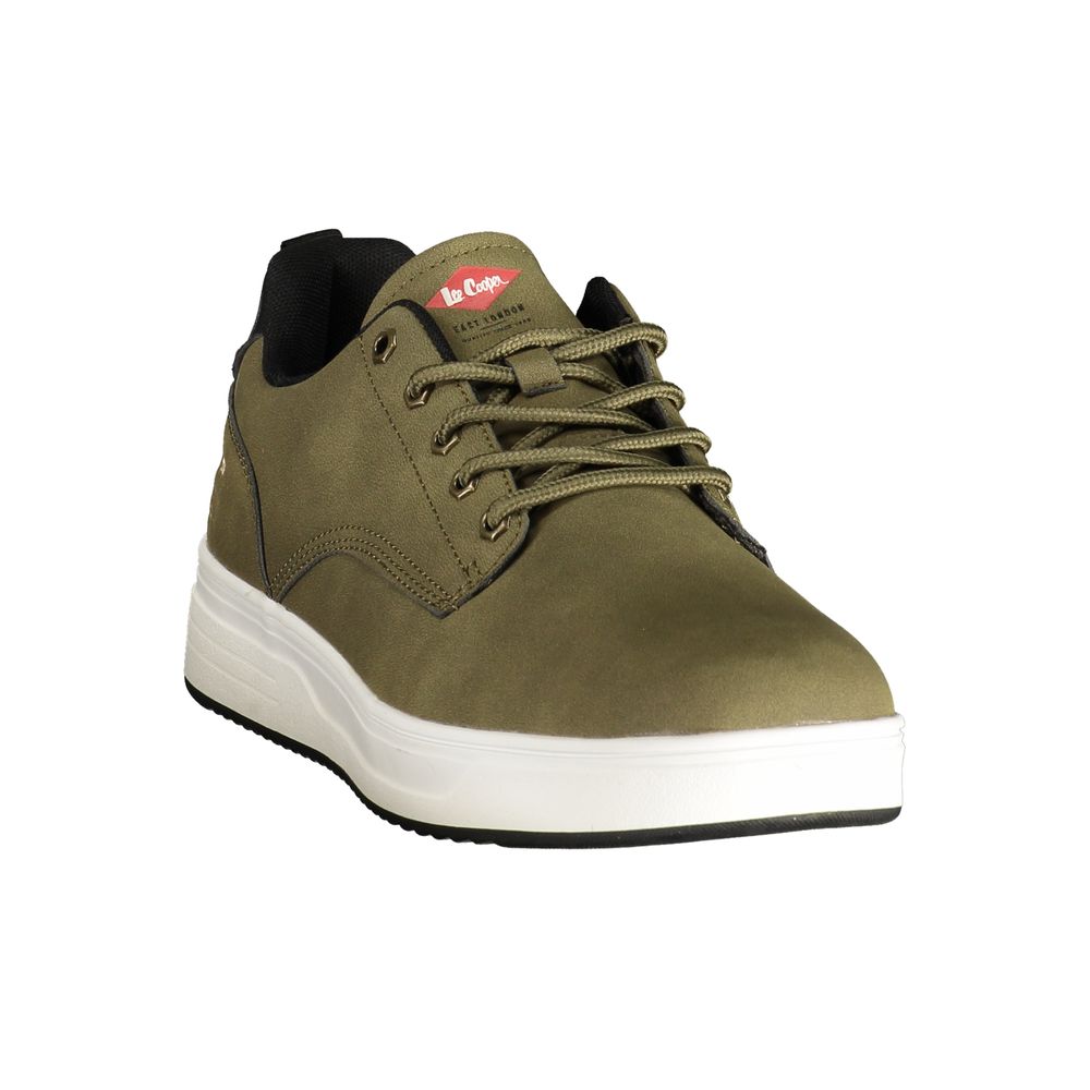 LEE COOPER Green Polyester Athletic Sneakers