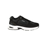 LEE COOPER Black Polyester Athletic Sneakers