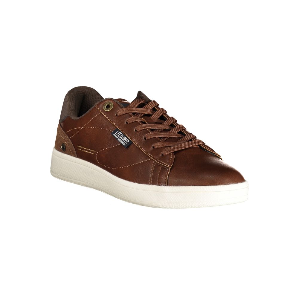 LEE COOPER Brown Polyester Sneakers