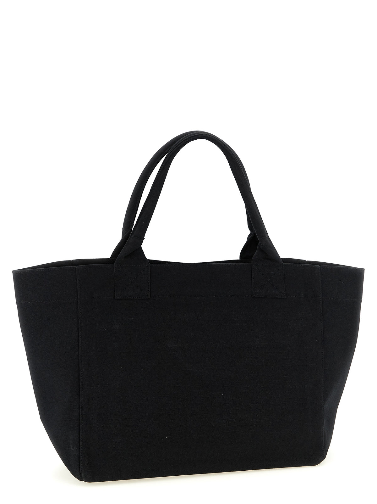 Ganni Black Recycled Cotton Tote Bag