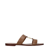 Dolce & Gabbana Brown Leather Slippers