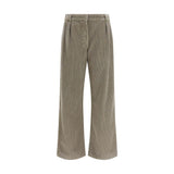 The Row Gray Cotton Casual Pants