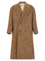Ami Paris Brown Virgin Wool Coat