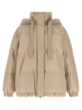 Brunello Cucinelli Beige Cotton Full-Length Jacket