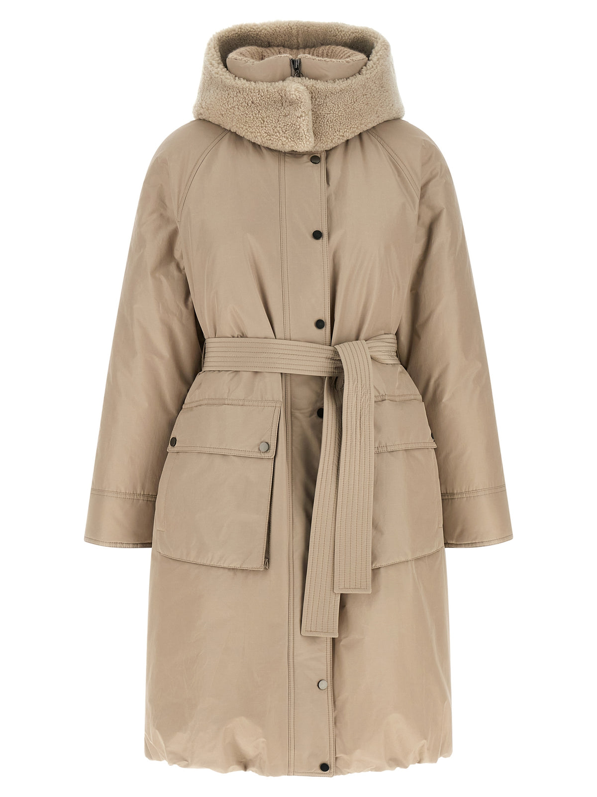 Brunello Cucinelli Beige Cotton Coat