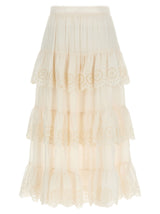 Zimmermann White Cotton Mini Skirt