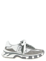 Dolce & Gabbana Gray Leather Athletic Sneakers