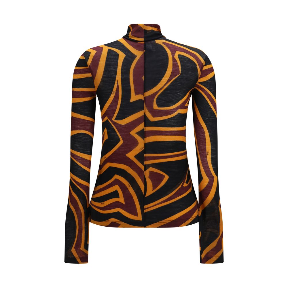 Emilio Pucci Multicolor Wool Oves Aries Pattern Shirt