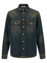 Fendi Blue Cotton Blouse