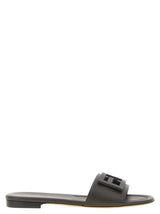 Fendi Brown Calfskin Slides