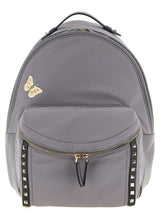 Valentino Garavani Gray Polyester Backpack