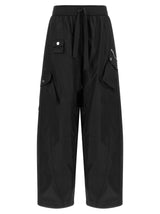 Ganni Black Recycled Polyamide Cargo Pants