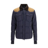 Moncler Grenoble Blue Polyamide Full-Length Jacket