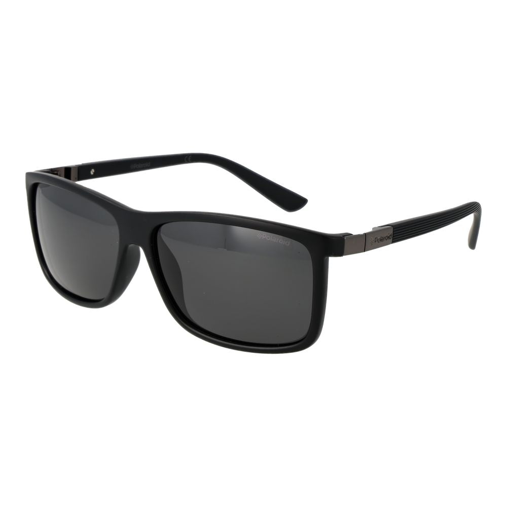 Polaroid Black Plastic Sunglasses - Polarized Rectangle Frame